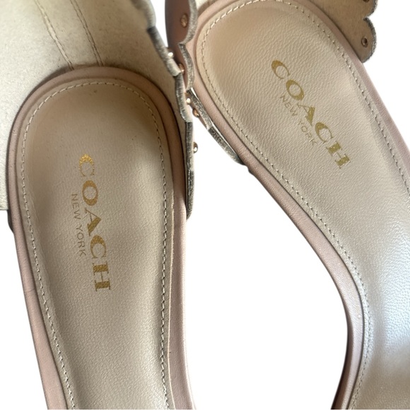 Coach Women's Nude Heeled Sandals - Picture 7 of 7
